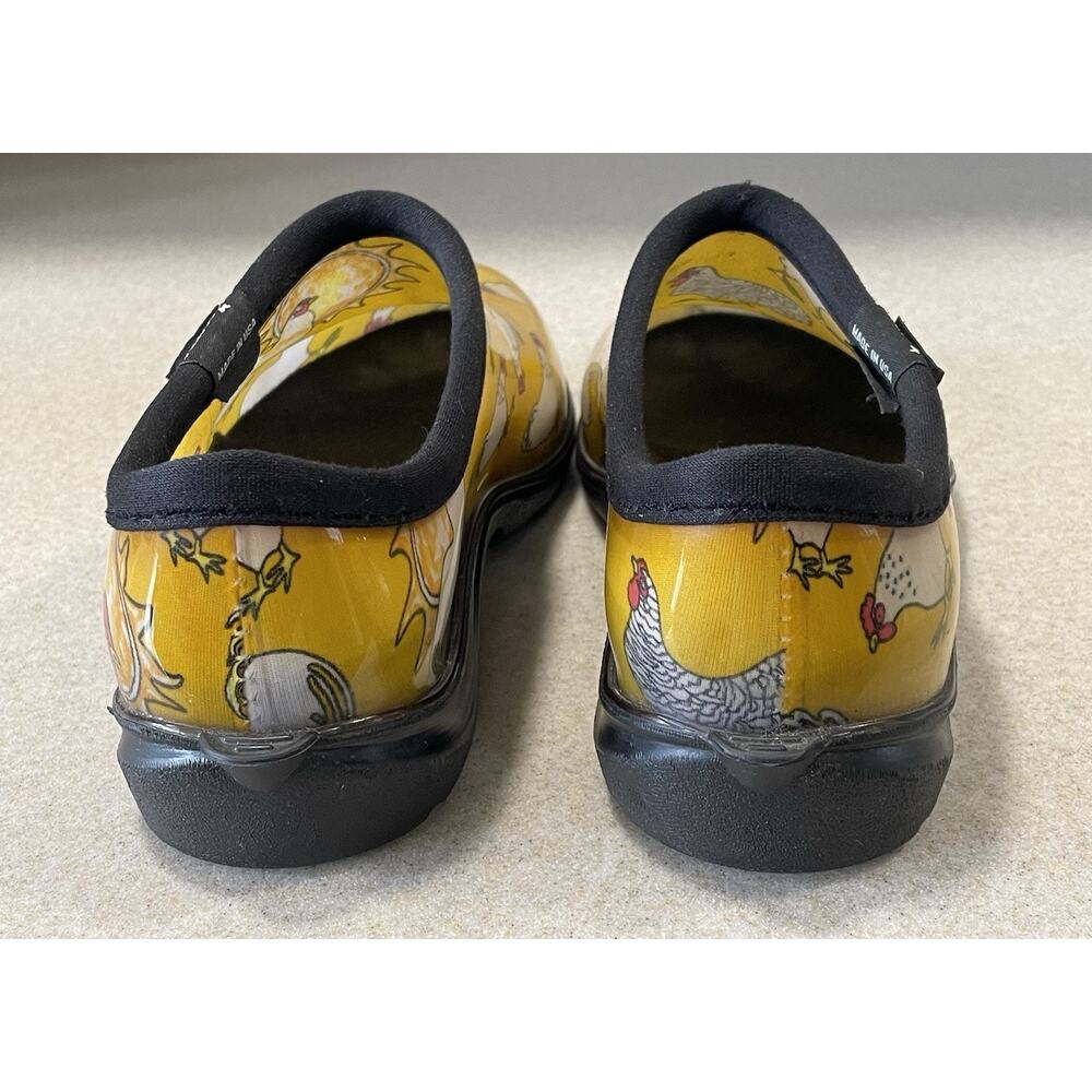 Sloggers Women's Size 9 Garden Clog Slip-On Waterproof Shoes Farm Chicken USA - Picture 3 of 10